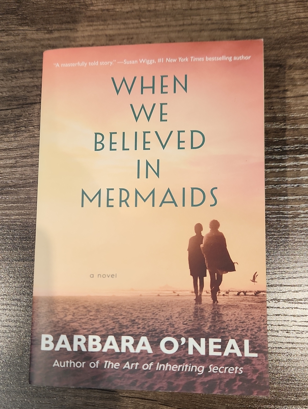 EUC When We Believed in Mermaids by Barbara O'Neal - Peach/Pink Cover